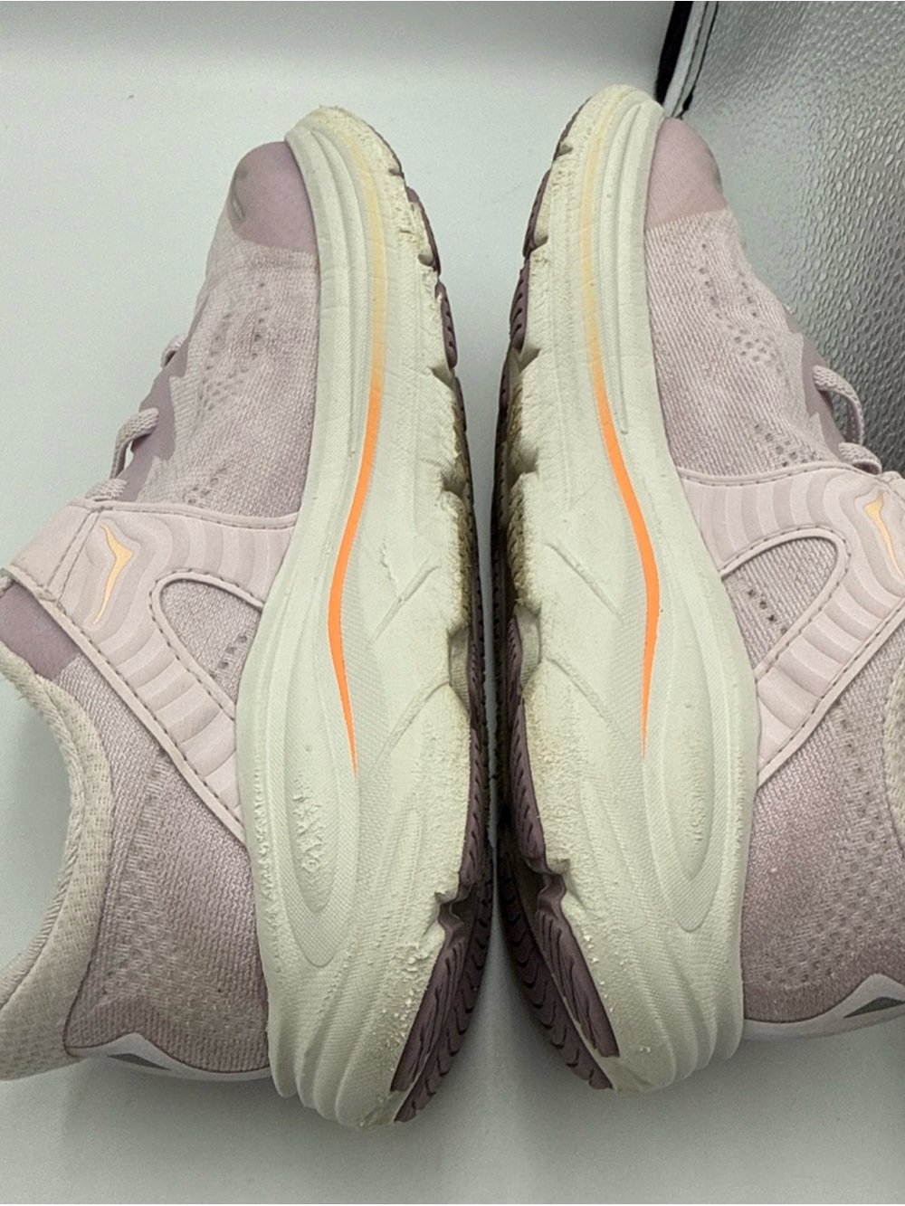 Hoka Kids' Pale Lavender and Peach Accent Sneakers - Picture 3 of 8